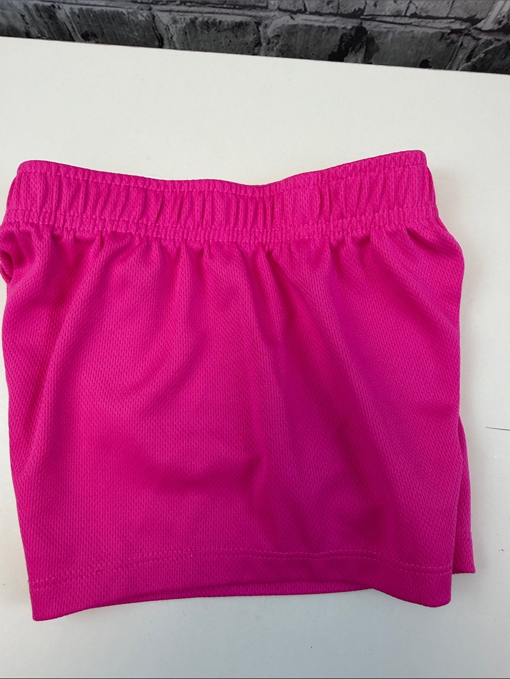 Girls Nike Hot Pink Athletic Skort with White Swoosh - Picture 2 of 6